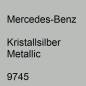 Preview: Mercedes-Benz, Kristallsilber Metallic, 9745.